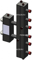 Коллектор с гидравлическим разделителем вертикальный ZOTA - 1"1/4 на 3 контура 1" (до 70 кВт)